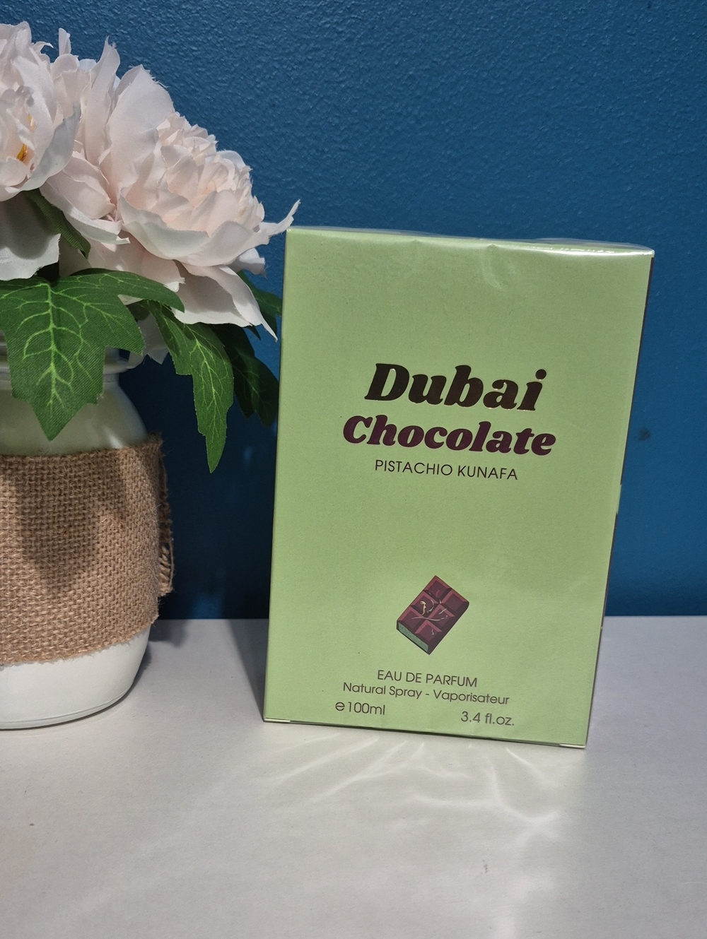 Chocolate Pistachio Kunafa Body Oil - Light Green & Brown